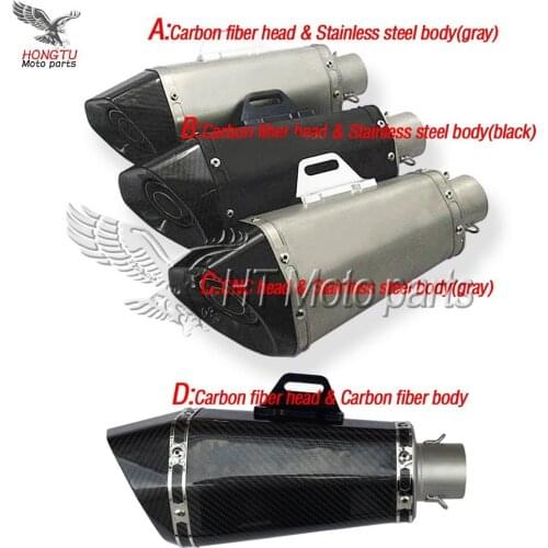 Motorcycle stainless steel Behind exhaust pipe For CBR600 CBR1000 YZF FZ400 YZF600 Z750 Z800 TMAX530 R1 R6 GSXR600 750 Ninja 250