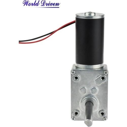 Rated Volt 12V DC worm Gear Motor Speed 5 to 470 R/Min Self-Locking Motors OEM