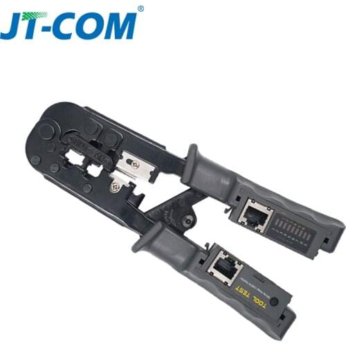 New 2 in 1 Multifunction RJ45 Network LAN Cable Crimper Pliers Cutting Tool Cable Tester Cable Pliers 6P/8P Wire Cutter Tester