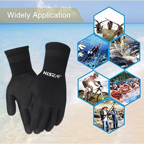 3mm Neoprene Diving Gloves Men Wetsuit Gloves Snorkeling Canoeing Gloves Women Spearfishing Underwater Hunting Adult Gloves