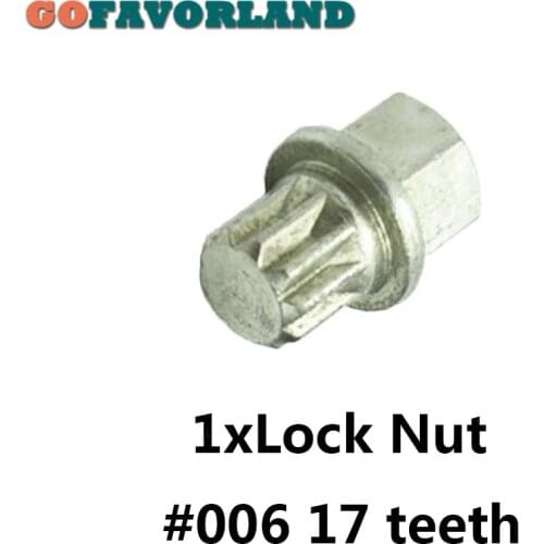 X5 Set Anti-theft Wheel Screw Bolt Lock Nut Key Adapter 8D0601139F 006 17 teeth For Volkswagen Golf Passat Audi A4 A6 A8 TT