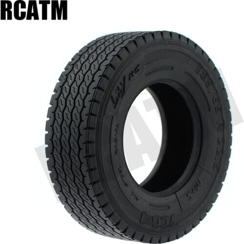 1 Pair High Quality Rubber All-terrain Tire Thicken Widen 20mm/25mm For 1/14 Tamiya RC Truck Tipper Man Scania Actros R620 R470