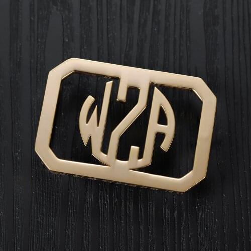 High-Quality Mens Belt Buckle Custom Personalized Monogram Buckle Stainless Steel Casual Buckle Gift For Friend