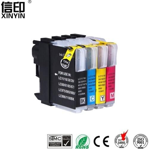 XColor LC39 compatible ink cartridges for Brother LC1100 LC11 LC16 LC65 LC980 DCP385C DCP-390CN DCP-395CN DCP-535CN DCP-585CW