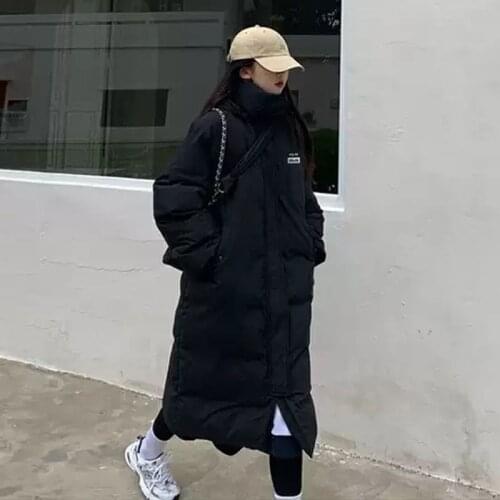 Winter Down padded jacket women Korean fashion loose 2021 new all-match mid-length padded jackets thick Oversized casual coat
