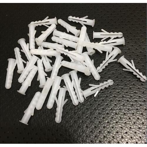 1000pcs Anti-skid plastic expansion tube 5mm/6mm plastic casing plastic expansion screws nylon bulge anchor the rubber plug