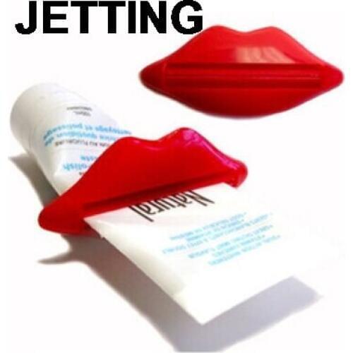 2 Pcs Easy-using Sexy Lip Kiss Bathroom Tube Dispenser Toothpaste Cream Squeezer Sanitary Ware Accessories