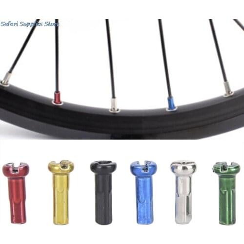 72 Pcs Multicolor Alloy Bike Wheel Spoke Nipples Mountain Bike Cycling Spokes Nipples For Bicycle Wheel 1.5cm x 0.6cm