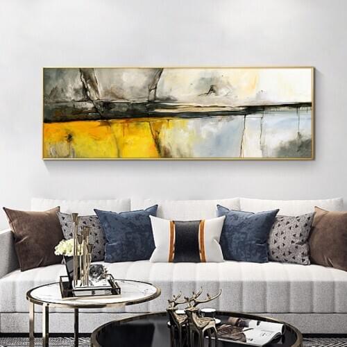 Abstract Art Oil Painting on Canvas Posters and Prints Modern Scandinavian Wall Art Picture Bedroom Cuadros Decor