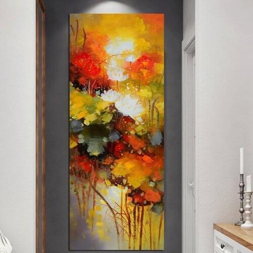 2022 Gift Abstract Flowers Diamond Paintings 5d Pictures New Wall Art Big Size for Living Room Home Decoration