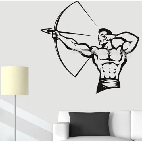 Archer Archery Bow Arrow Wall Sticker Vinyl Art Boy bedroom Wall Decals Bow and Arrow Decor Mural teens dorm room Poster EB202