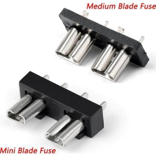 Areyourshop 40PCS 32V High Quality SL-506P Medium Mini Blade Fuse Holder Car Automotive Boat For PCB Board