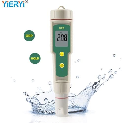 Portable ORP Meter 0~1999mV Digital LCD Water Quality Monitor Pen Tester High Precision Waterproof Probe for Aquarium Laboratory
