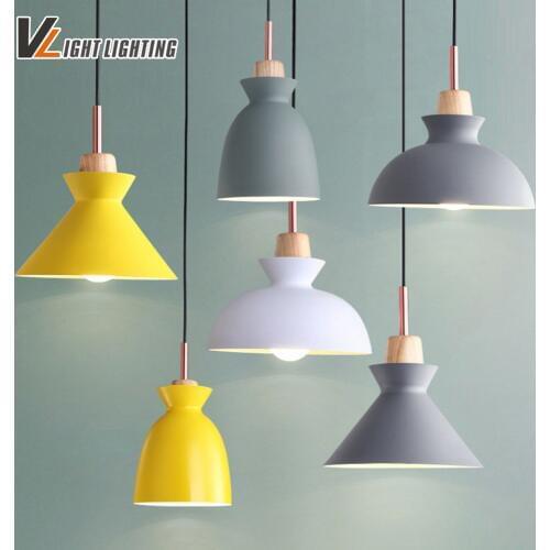 Wooden Blanks Lamp Pendant Lights Lustres Para Sala De Jantar Lampara Colgante Dinette Enfant Douille Lustres E Pendentes