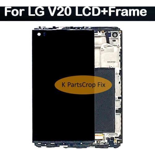 For LG V20 LCD Display Touch Screen Digitizer Assembly With Frame Replacement Parts VS995 VS996 LS997 H910 5.7" For LG V20 LCD