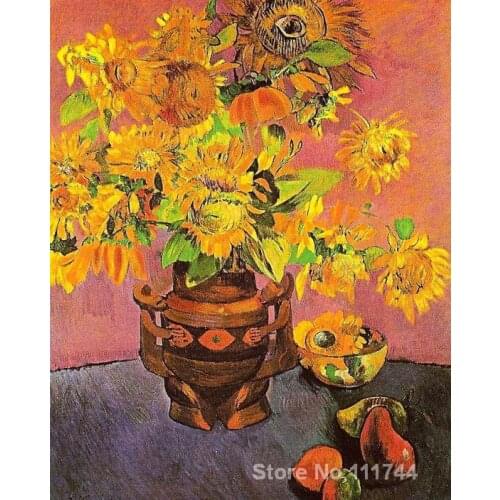 French impressionists art Sunflowers and Mangoes by Paul Gauguin painting High quality Hand painted