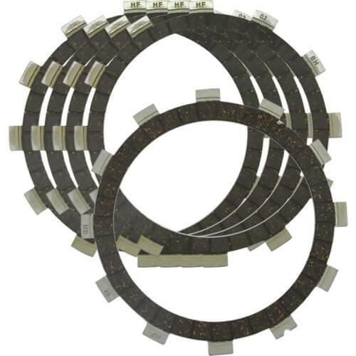 Motorcycle Engines Clutch Friction Plates For Yamaha XV250 Route 66 88-90 Virago 250 95-07 V Star 08-10 11-12 Motorbike
