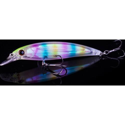 1PCS Luminous Minnow Fishing Lure Laser Hard Artificial Bait 3D Eyes 11cm 14g Fishing Wobblers Crankbait Minnows