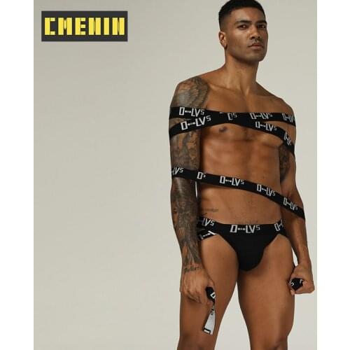 Sexy Gay Underwear Men Thong Jockstrap Cotton Breathable Mens Bikini Thongs G-Strings Sissy Panties String Lingerie Tanga OR211