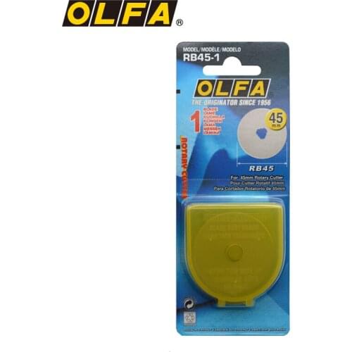 OLFA imported from Japan hob rotary matching blade carbon steel 45mm diameter 1 piece blister pack RB45-1