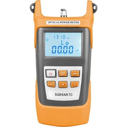 Portable LCD Display Screen Handheld Optical Power Meter 7 Testing W-ave Length -70~+3dBm Fiber Optical Tester Utility Tool