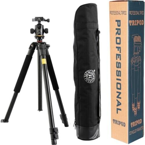 QZSD Q360 Pro Photographic Portable Tripod Monopod For Digital SLR DSLR Camera Traveling Tripode For Canon Nikon Sony