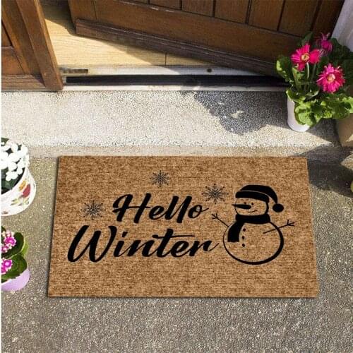Welcome Mats Anti Slip Festive Floor Carpets Halloween Christmas Entrance Doormat Bathroom Kitchen Rugs Home Decoration