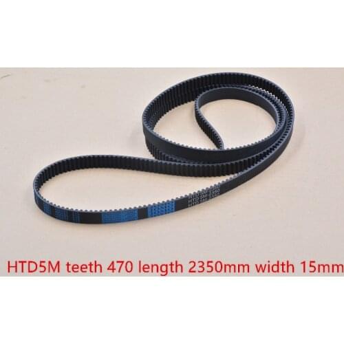 Laser machine belt Engraving 5M Timing 2350mm width 15mm Teeth 470 HTD5M synchronous Belt 2350-5M