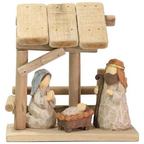 Christmas Crib Nativity Scene Resin Jesus Nativity Figurines Ornament Nativity Set Stable For Home Church Decor Figures Toy Gift