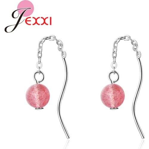 Stylish Fresh Korean Jewelry For Women Girl Daughter 925 Sterling Silver Earrings Fine Birthday Party Wedding Accessories
