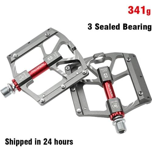 Ultralight MTB Pedals Flat Hollow Non-Slip Aluminum Alloy 3 Sealed Bearings Road Bike Pedals BMX Pedals Bike Bicycle Accessories