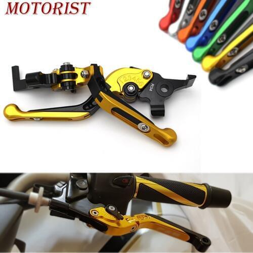 Motorist High Quality Motorcycle Adjustable Folding Extendable Brake Clutch Lever For Kawasaki ZR-7/S ZR7 ZR7S 99-03 with logo