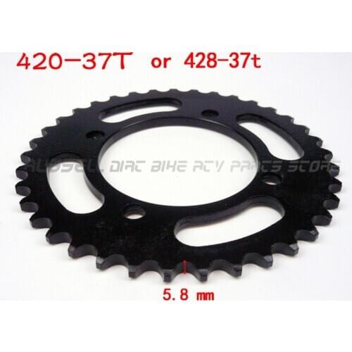 37 T Tooth Universal chain Sprocket Gear 420 428 For Dirt Pit Bike Off Road Accessories Parts 50cc-125cc