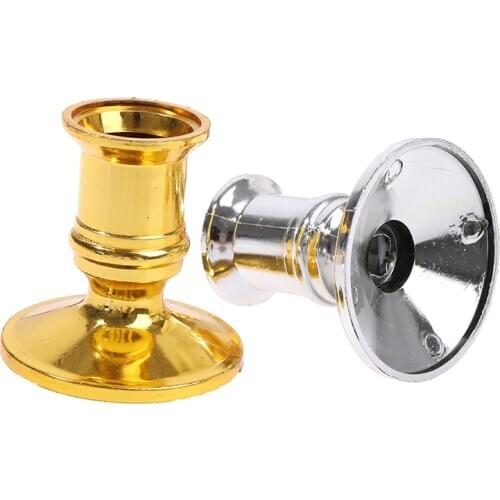 2pcs/set Plastic Candle Holder Candlestick Holder For Home Decor Candle Base
