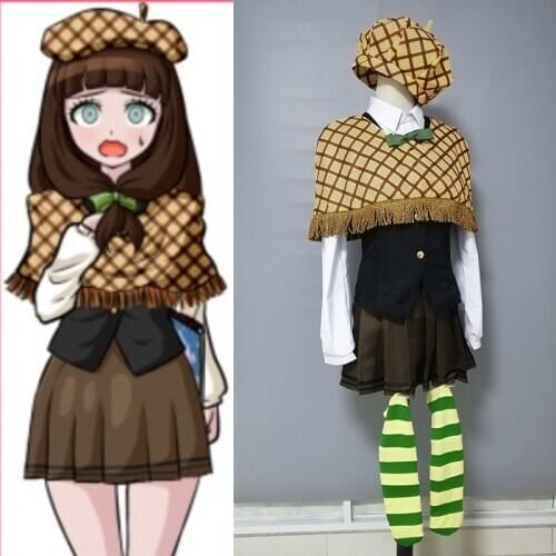 Anime Danganronpa Nijiue Iroha Another2 Cosplay Costume Daily Dress Uniform Halloween Party Suit For Women Girls Custom Made Ne