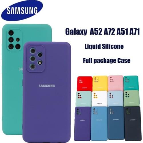 For Samsung Galaxy A51 A71 Case Soft Liquid Silicone Shockproof Soft Case For Galaxy A52 A72 4G 5G Protection Cover Case