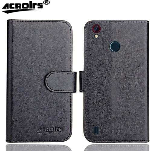 ZTE Blade A7 Vita Case 5.45" 6 Colors Flip Soft Leather Crazy Horse Phone Cover Stand Function Cases Credit Card Wallet