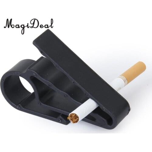 MagiDeal Hot Sale Golf Cart Boat Cigar Holder Minder Grip Clip Clamp Golf Accessory Golf Club Equipment Fathers Day Gift Black