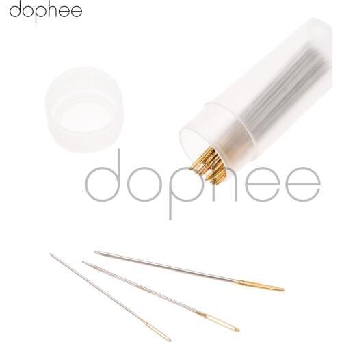 Dophee 20pcs #26 #24 #22 golden tail Needles for aida 9ct 11ct 14ct fabric cross stitch blunt embroider DIY needlework