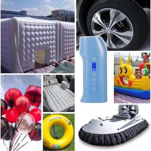 Double Cylinder Air Pump Quick-Fill High Flow Rechargeable Digital Car Tire Pump Air Compressor Portable Air Inflator Tire Pump