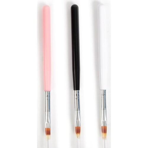 1 piece of jagged double-layer gradient pen nylon hair soft floral nail tool