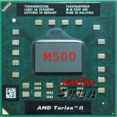 AMD Turion II Dual-Core Mobile M500 2.2 GHz Dual-Core Dual-Thread CPU Processor TMM500DBO22GQ Socket S1