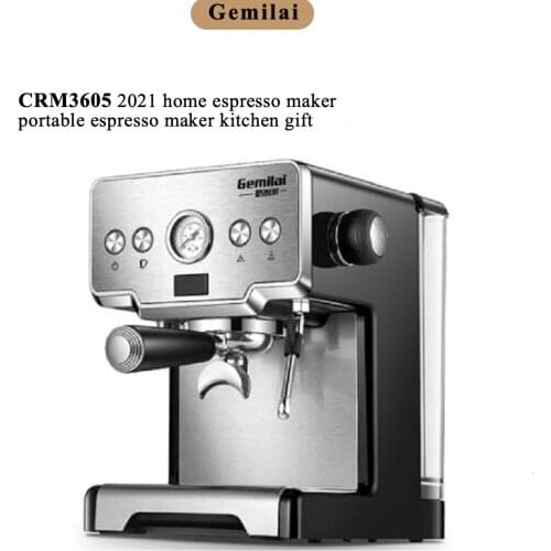 Gemilai CRM3605 2021 Home Espresso Maker Portable Espresso Maker Kitchen Gift