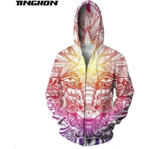 Newest Fashion Mens Bright Weed Leaf 3D Hoodies Zipper Outerwear streetwear Hooded Sweatshirt Plus Size 6XL 7XL