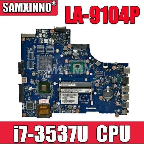 LA-9104P for DELL Inspiron 15 3521 5521 Laptop Motherboard LA-9104P i7-3537U original test 100% work
