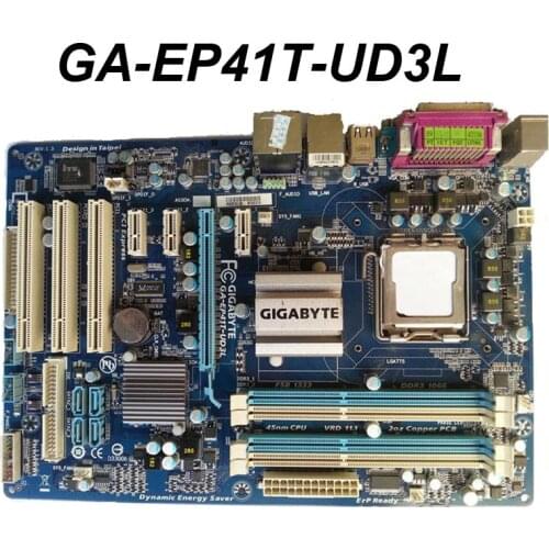 For Gigabyte GA-EP41T-UD3L Original Used Motherboard EP41T-UD3L For Intel G41 LGA 775 DDR3 4GB Desktop Mainboard