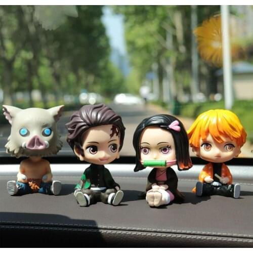 Cute Doll Cartoon Anime Character Model Innovative Figure Ornament Car Ornaments Car Interior Decoration Supplies 10.5cm