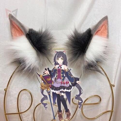MMGG Princess Connect! Re:Dive Kyaru Cosplay Fox Ears Hairhoop Headwear for Halloween Christmas Game Costume Accessories