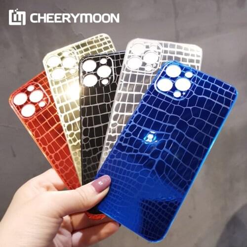 Crocodile Rear Stickers Nano Plexi Glass For iPhone 12 11 Pro Max mini XR SE2 XS iPhone7 8 SE 2020 Plus Protector Back Film