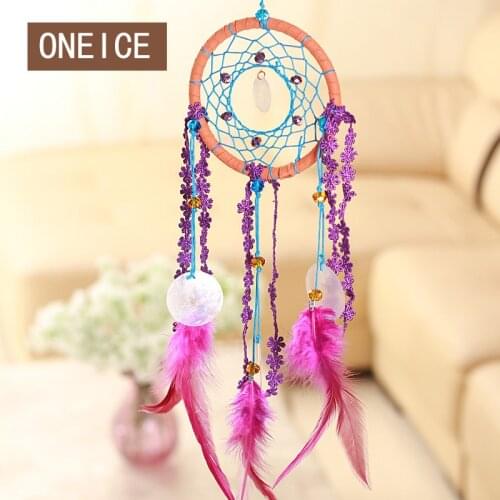 Heir Dreamcatcher Campanula Indian feather pendant dream catcher christmas decorations for home